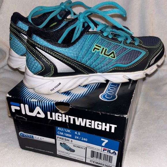 Fila Shoes - Fila Lightweight Women's Sneakers - Blue and Black
